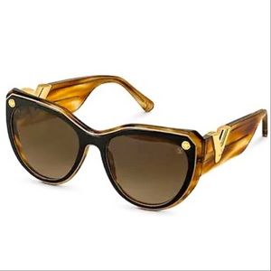 Louis Vuitton My Fair Lady Sunglasses in Honey Brown /Tortoise / Gold Hardware